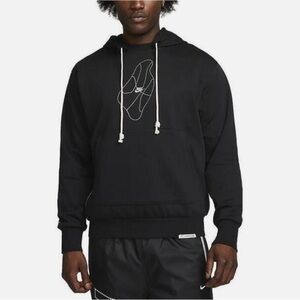 Nike Standard Issue Basketball Pullover Dri-Fit Hoodie Black Large